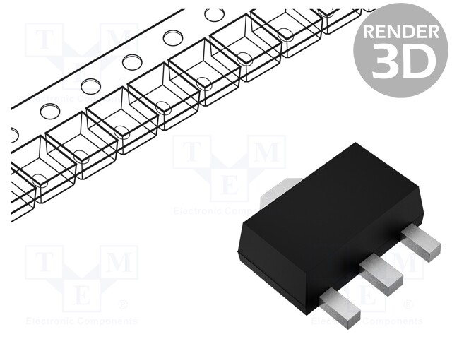 TRANSISTORI: PNP - BIPOLAARI - 30V - 5,5A - 1,5W - SOT89 - Transistorit - ZXTP2008ZTA - 1