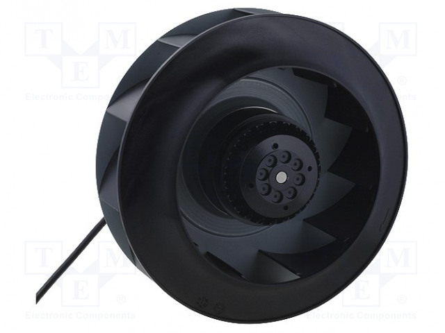 TUULETIN: AC - RADIAALI-230VAC - Ø250X99MM - 1309M3/H - 75DBA - KUULA - AC 230V tuulettimet - UF250APA23H1C2A - 1