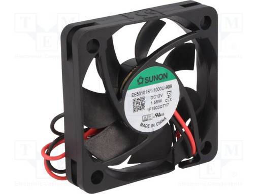 LAITETUULETIN - DC - 12VDC - 50X50X10MM - 21,97M3/H - 30,7DBA - DC 12V tuulettimet - EE50101S1-999-A - 1