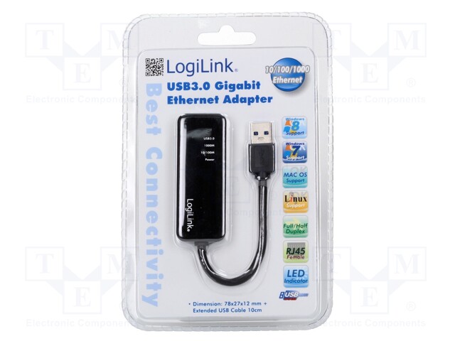 USB ADAPTERI ETHERNETILLE - USB 3.0 - Tietokonetarvikkeet - muut - UA0184A - 1