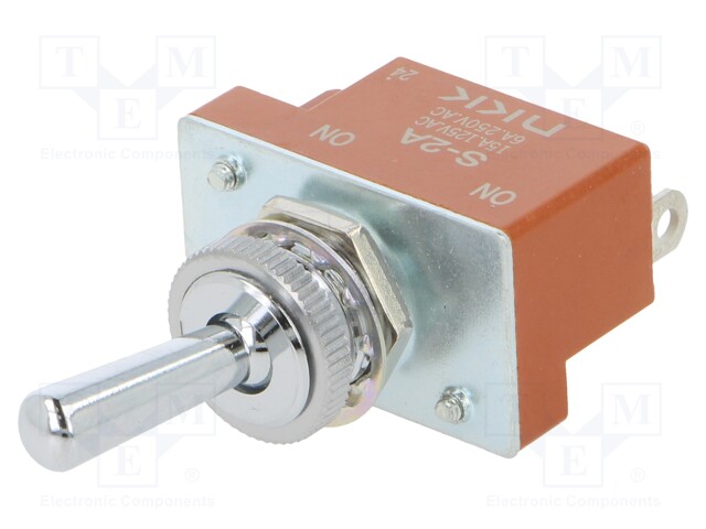 VIPUKYTKIN - ASENNOT: 2 - SPDT - ON-ON - 6A/250VAC - 20A/30VDC - S - -30÷70°C - Vipukytkimet - S2A - 1