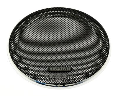 VISATON KAIUTINRITILÄ 10 R/134 (SW/CHROM) - Kaiutinritilät ja tarvikkeet - GRILLE10R134BLA - 1