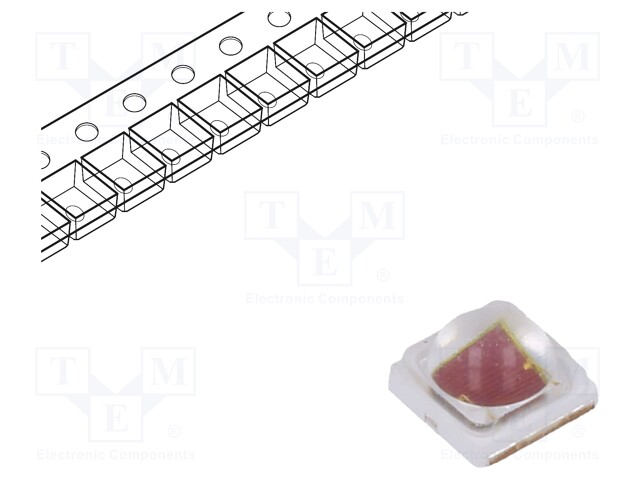 VOIMA-LED - 3535 - CRIMSON - 120° - KUPERA - LAMBERTIAN - 1,9÷2,3VDC - ErikoisLEDit - PK2L-4MME-HSDLA - 1