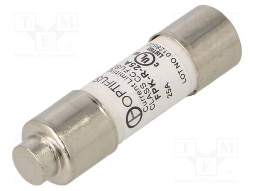 25A - 600VAC - 600VDC - NOPEA - 10,4X38,1MM - Sulakkeet 10,3x38mm - FPK-R-25A - 1