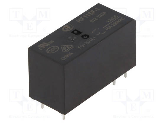 RELE - SPST-NO - UKELAN: 12VDC - 16A/250VAC - PCB - Pienoisreleet - HF115F-I012-1H3A - 1