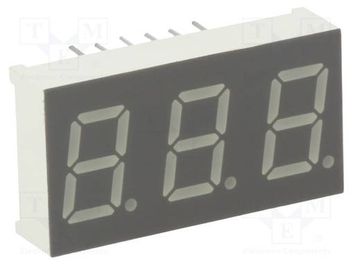 NÄYTTÖ: LED - 7-SEGMENTTINÄYTTÖ - 10,2MM - 0,4" - MERK.LKM: 3 - PUNAINEN - 7-segmenttinäytöt - KW3-401AVA - 1