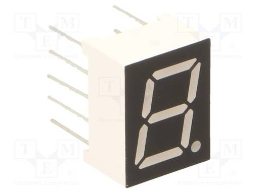NÄYTTÖ: LED - 7-SEGMENTTINÄYTTÖ - 9,9MM - 0,39" - MERK.LKM: 1 - PUNAINEN - 7-segmenttinäytöt - OSL10391-IRA - 1