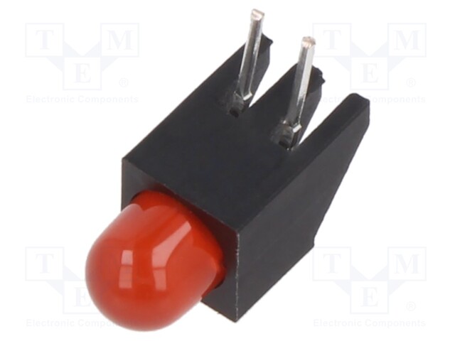 LED - KOTELOSSA - 5MM - DIODIEN LM: 1 - PUNAINEN - 30MA - 60° - 100÷150MCD - Merkkivalot ja pienoislamput - OSR5JA5F64X-5F1A - 1