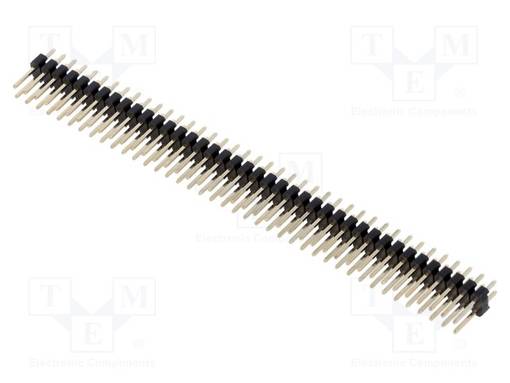 LIITIN: PIN - PIN-LIITIN - UROS - PIN: 80 - THT - SUORA - 2,54MM - 2X40 - Piikkirimaliittimet - PH2-80-UA - 1