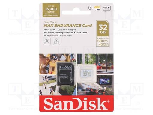 MUISTIKORTTI - MICROSDHC - 32GB - UHS I U3 V30 - R: 100MB/S - W: 40MB/S - Muistikortit - SDSQQVR-032G-GN6IA - 1