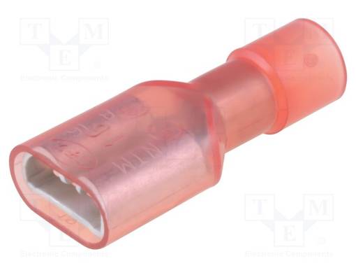 PURISTUSLIITIN - LITTEÄ - 6,3MM - 0,8MM - NAARAS - 0,75÷1,25MM2 - PURISTUS - Eristetyt liittimet - TMEDN630809-FA - 1
