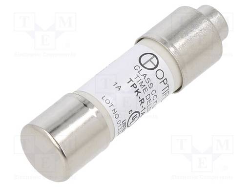 1A - 600VAC - 300VDC - AIKAVIIVESULAKE - Sulakkeet 10,3x38mm - TPK-R-1A - 1