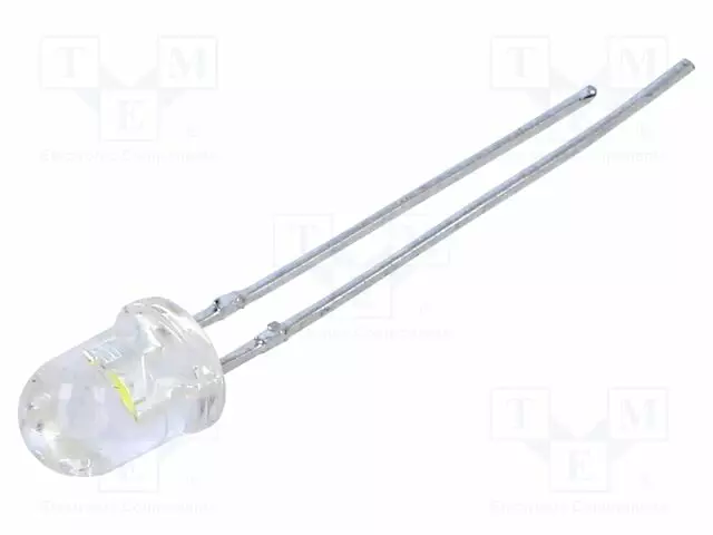 LED - KYLMÄVALKOINEN - 5MM - 3000÷12000MCD - 55° - ETUOSA: KUPERA - 120MW - Pyöreät LEDit - C513AWSNCW0Z0152-A - 1