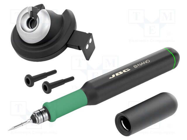 TERMOSTAATTIJUOTIN - 15W - JUOTINASEMAA VARTEN - LÄMMITIN: KÄRJESSÄ - Juotintelineet ja tarvikkeet - JBC-BN-KA - 1