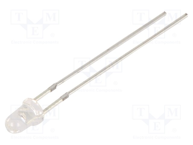 LED - PUNAINEN - 3MM - 30° - ETUOSA: KUPERA - 2÷2,5VDC - LIIT.MÄÄRÄ: 2 - Pyöreät LEDit - OSR9CA3131A - 1