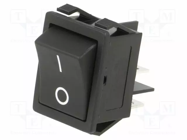 KEINUKYTKIN - DPST - AS: 2 - OFF-ON - 16A/250VAC - MUSTA - EI OLE - R5OHM - Keinukytkimet - R515KKFT0FA - 1