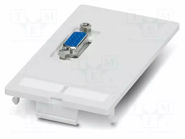 FRONT PLATE WITH CONTACT INSERTS, PLASTIC, 1X D-SUB 9 (SOCKE - Kiskoliittimet - SI-FP-D1A - 1
