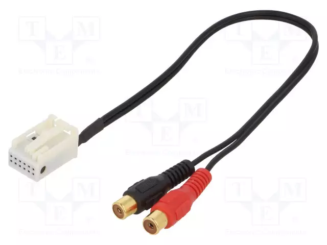 AUX-ADAPTERI - RCA - AUDI - 0,22M - AUX ja bluetooth liitännät - C1201-RCA - 1