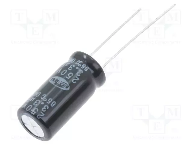 ELEKTROLYYTTIKONDENSAATTORI - BIPOLAARINEN - THT - Elektrolyyttikondensaattorit - pysty - NP2E335M10020PA - 1