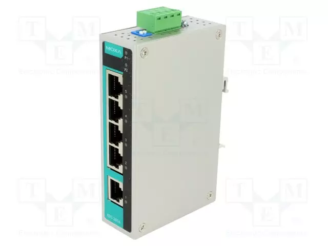 ETHERNET KYTKIN - PORTTIEN LUKU: 5 - 9,6÷60VDC - RJ45 - Teollisuusverkot - EDS-205A - 1