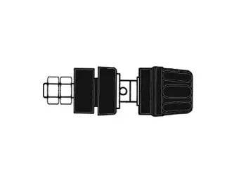 INSULATED POLE TERMINAL WITH CLAW EDGE, BLACK, 4mm - PKI10A - Hirschman runkoliittimet - HM2401A - 1