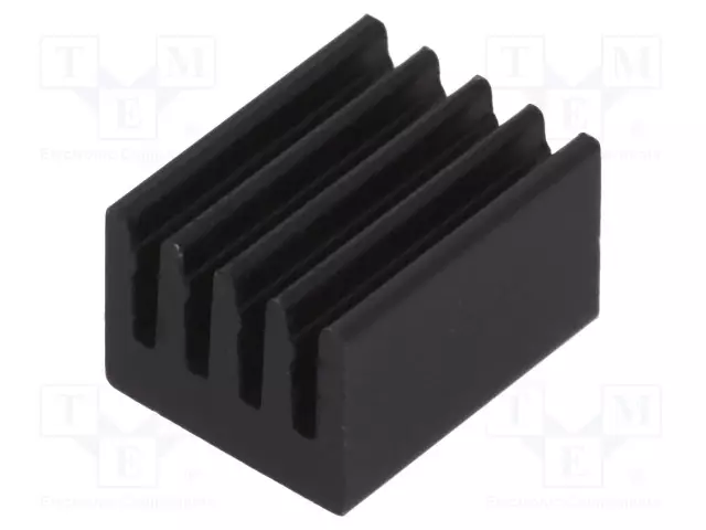 JÄÄHDYTYSLEVY - MUSTA - L: 10MM - W: 8MM - H: 6MM - 71K/W - Jäähdytyslevyt - ICKSMDN10SA - 1