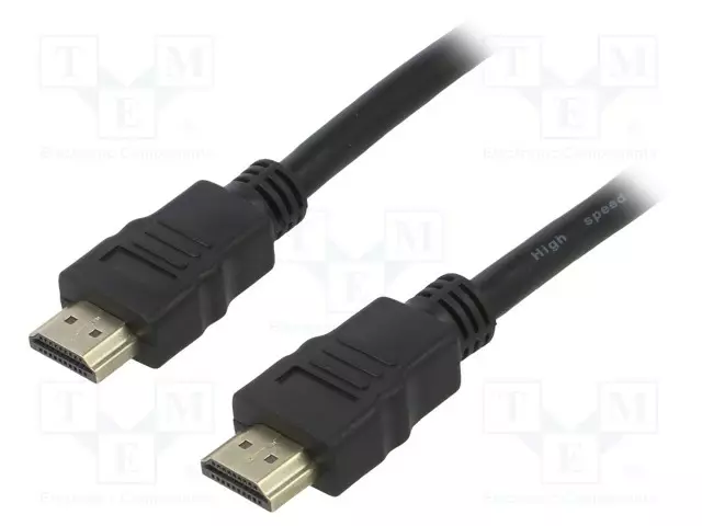 KAAPELI - HDMI-PISTOKE,MOLEMMIN PUOLIN - 4K,HDMI CEC,UHD 2160P - HDMI, DVI, DisplayPort johdot - AK-HD-30A - 1