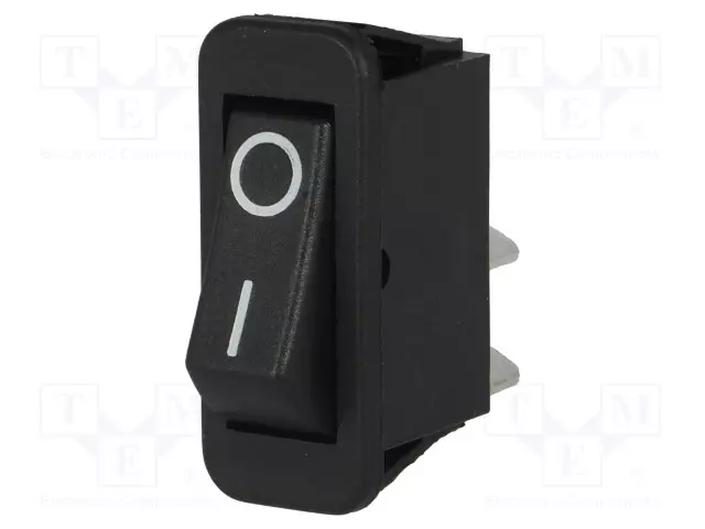 KEINUKYTKIN - SPST - AS: 2 - ON-OFF - 16A/250VAC - MUSTA - EI OLE - 1300 - Keinukytkimet - AE-C1300ABAAA - 1