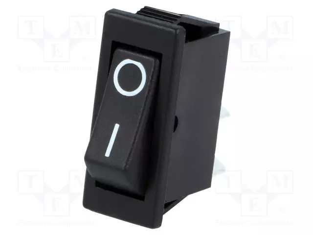 KEINUKYTKIN - SPST - AS: 2 - ON-OFF - 16A/250VAC - MUSTA - EI OLE - 1300 - Keinukytkimet - AE-C1300ALAAA - 1