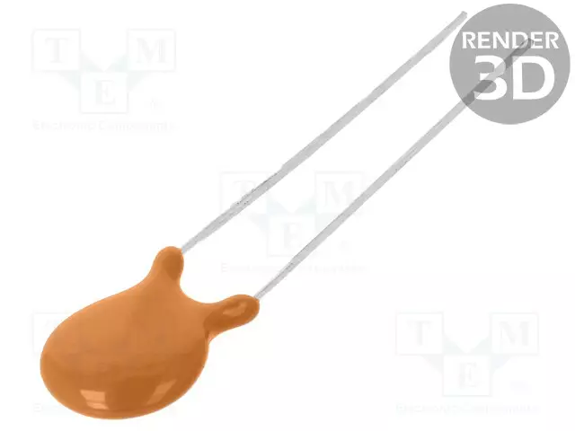 KERAAMINEN KONDENSAATTORI - 100PF - ±10% - THT - 10MM - Ø: 6,5MM - H: 6MM - Keraamiset kondensaattorit - CD45-B2GA101K-NKA - 1