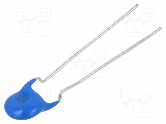 KERAAMINEN KONDENSAATTORI - 2200PF - 2KV - -20÷80% - THT - 5MM - Ø: 8MM - Keraamiset kondensaattorit - CK45-E3DD222ZYGNA - 1