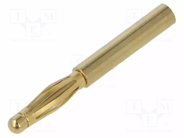 LABORATORY CONNECTOR: 2MM BANANA - PLUG - Banaaniliittimet 2mm - LS205-A - 1