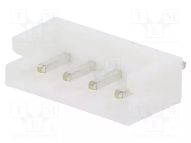 LIITIN: JOHTO-LEVY - PISTORASIA - UROS - PIN: 4 - EH - 3A - 250V - SUORA - Signaaliliittimet rasteri 2,50mm - B4B-EH-A - 1