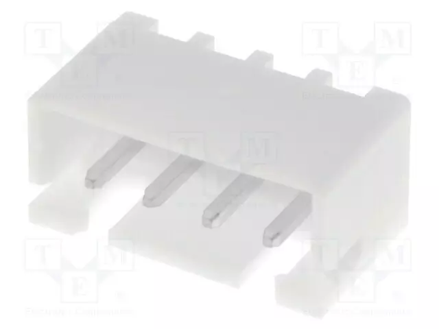 LIITIN: JOHTO-LEVY - PISTORASIA - UROS - PIN: 4 - XH - 3A - 250V - SUORA - Signaaliliittimet rasteri 2,50mm - B4B-XH-A - 1