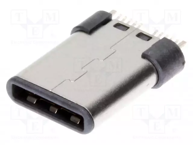 LIITIN: USB C - PISTOKE - SMT - PIN: 24 - PYSTYSUORA - USB 3.1 - KULLATTU - USB liittimet - 12401562E42A - 1