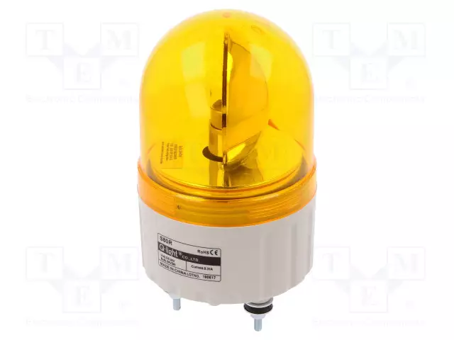 MERKINANTOLAITE: VALO-MAJAKKAVALO - ORANSSINKELTAINEN - S80 - 24VDC - IP44 - Teollisuuden merkinantolaitteet - S80R-24-A - 1