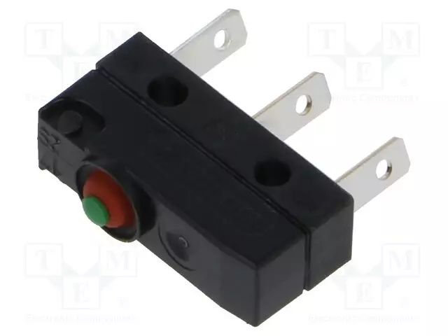 MIKROKYTKIN SNAP ACTION - 0,1A/250VAC - ILMAN VIPUA - SPDT - ON-(ON) - SANP ACTION mikrokytkimet - DC3C-L1AA - 1