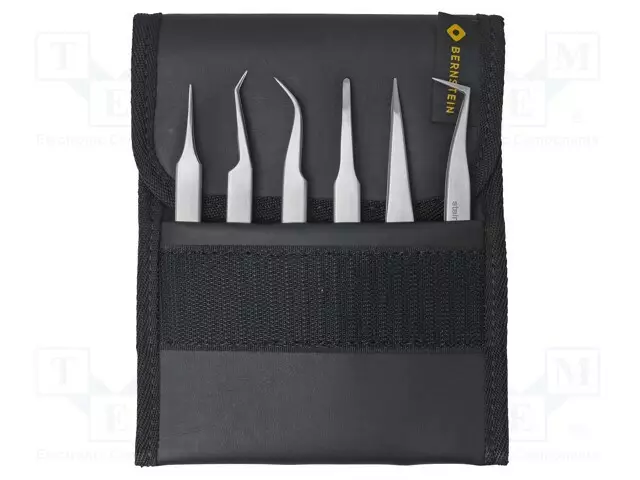 PINSETIT-SETTI - TARKKOIHIN TÖIHIN - 6KPL - Yleiskäyttöiset atulat ja pinsetit - BRN-5-050-A - 1