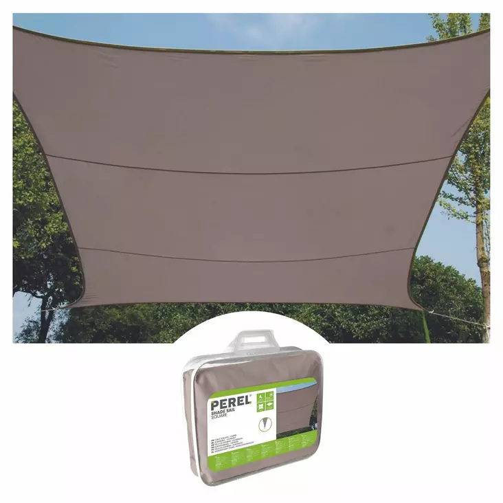 SHADE SAIL - RECTANGULAR - 4 x 3 m - COLOUR: TAUPE - Piha ja terassikalusteet - GSS4430TA - 1