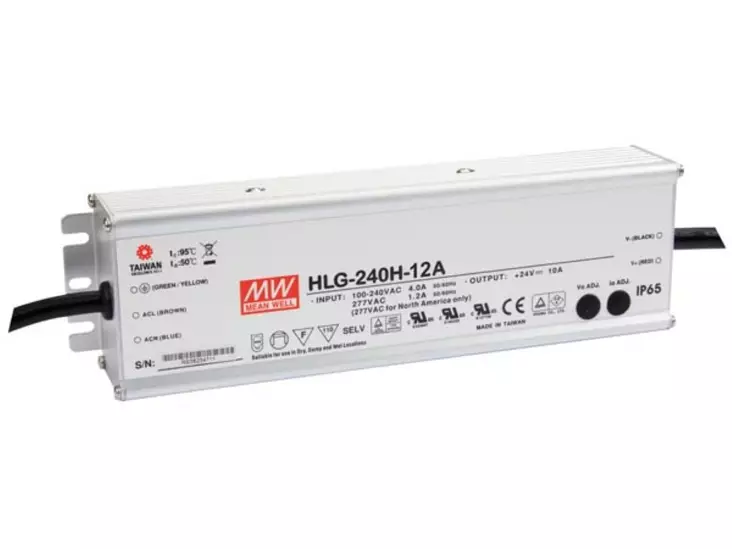 SWITCHING POWER SUPPLY - SINGLE OUTPUT - 240 W - 12 V - Teollisuushakkuriteholähteet - HLG-240H-12A - 1