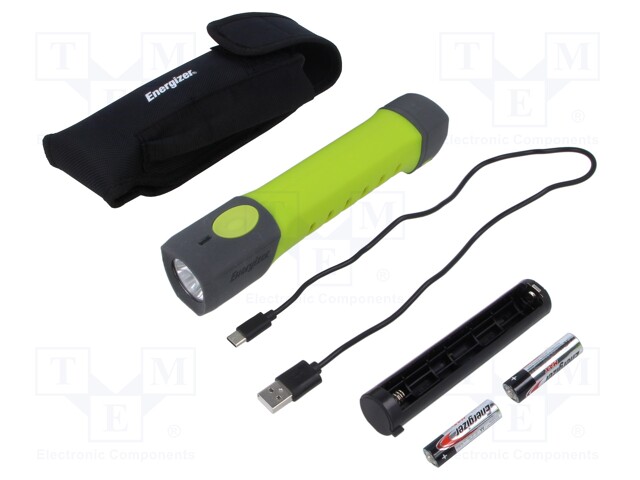 TASKULAMPPU: LED - IP67 - PÖLYTIIVIS KOTELO,VESITIIVIS - 500LM - 32H - Taskulamput ja otsalamput - EG-PRO-HHS-2AA - 1