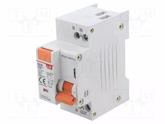 VIKAVIRTASUOJA YLIVIRTASUOJAUKSEN KANSSA - NIMELLISVIRTA: 6A - Vikavirtasuojakytkimet - RKP1P-N-B6A30MA - 1