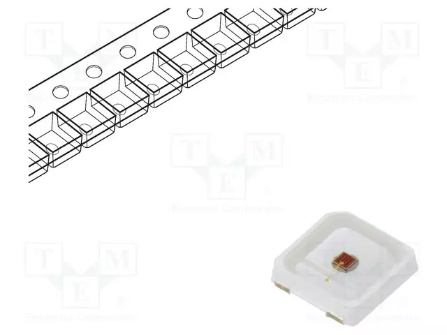 VOIMA-LED - 3030 - CRIMSON - 120° - LITTEÄT - NELIÖMAINEN - 1,8÷2,6VDC - ErikoisLEDit - PW2R-FFME-A - 1