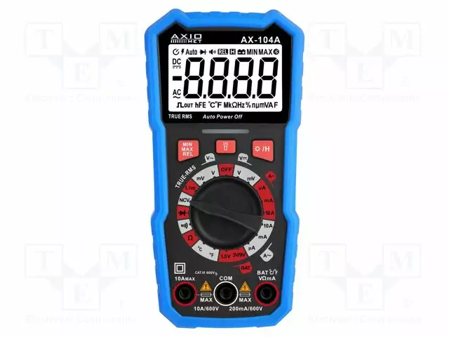 YLEISMITTARI - LCD - (2000) - -20÷1000°C - TAUS: DIODIT - Digitaaliyleismittarit - AX-104A - 1