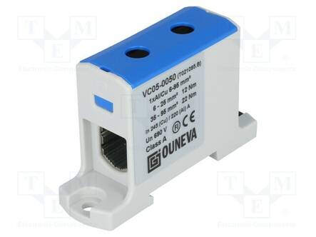 LIITIN: KISKO-245A - 690V - RUUVI TERMINAALI - SININEN - POLYAMIDI - Kiskoliittimet - T021095.B - 1