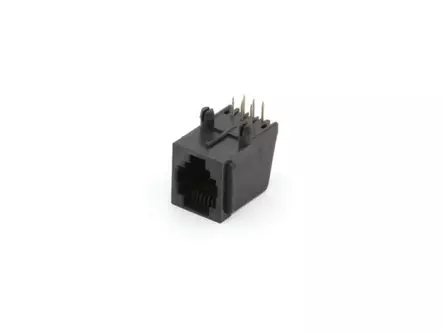 RJ12 6P6C PCB MOUNT, SIDE ENTRY - Modularliittimet - 6P6CPCB - 1