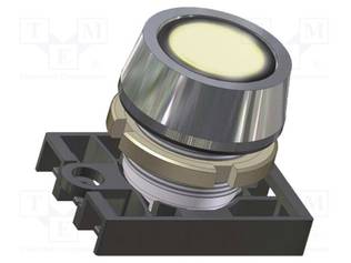 PAINOKYTKIN - 22MM - ASENNOT: 1 - VALKOINEN - IP65 - LITTEÄ - Taulukytkimet, standardi 22mm - NEK22M-UKB - 1