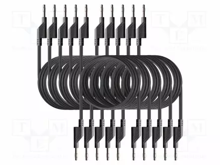 MITTAUSJOHDOT - 50VAC,120VDC - 10A - PIT: 1M - MUSTA - Mittausjohdot - PKT-P7049-B - 1