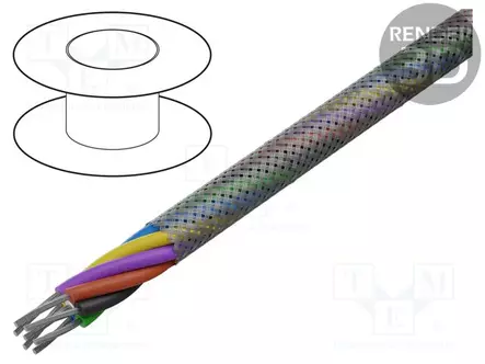 JOHTO - 6X28AWG - 600V - EI ETENE LIEKKIÄ CPR: EI LUOKITUSTA - Suojatut moninapakaapelit - BTA-2819.06-B - 1