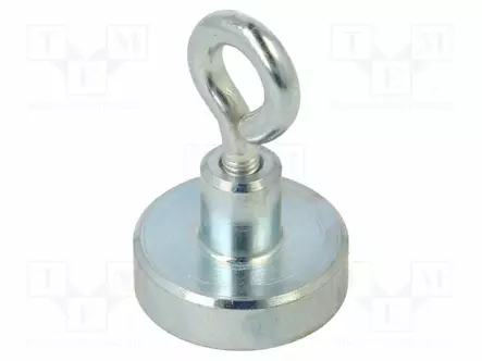 KESTOMAGNEETTI - KOVA FERRIITTI - 18N - 16MM - ALUSRENGAS - Teollisuus magneetit - GN50.6-HF-16-B - 1